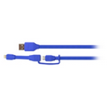 TYLT Syncable-Duo Charge and Sync Cable (1') Blue